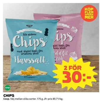 Coop Konsum Chips erbjuda