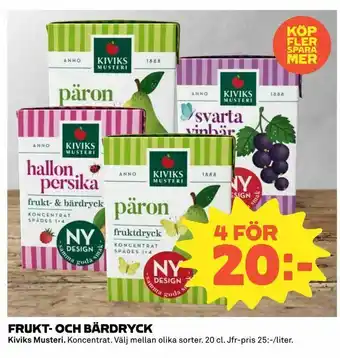 Coop Konsum Frukt- och bärdryck erbjuda