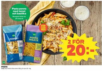 Coop Konsum Pasta erbjuda