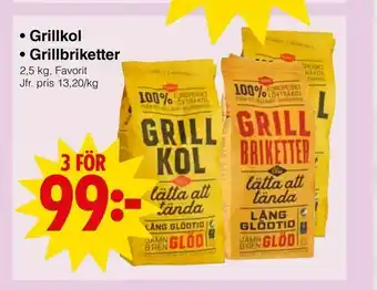 Matöppet Grillkol • Grillbriketter erbjuda