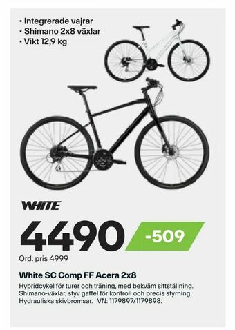 XXL White SC Comp FF Acera 2x8 erbjuda