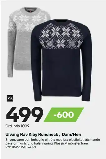 XXL Ulvang Rav Kiby Rundneck Dam/Herr erbjuda