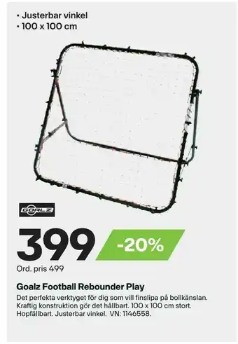 Goalz Football Rebounder Play