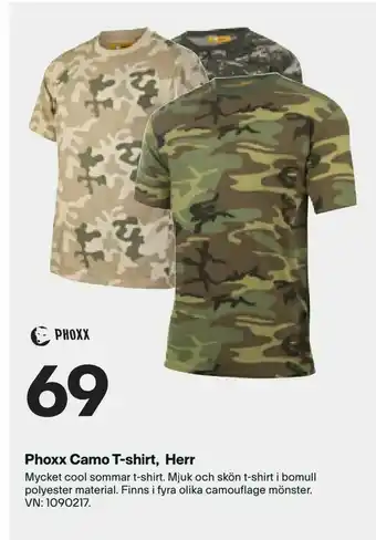 XXL Phoxx Camo T-shirt, Herr erbjuda