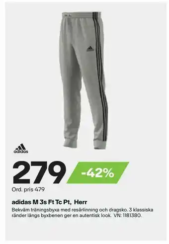 XXL adidas M 3s Ft Tc Pt, Herr erbjuda