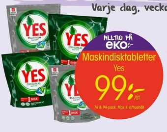 EKO Maskindisktabletter erbjuda