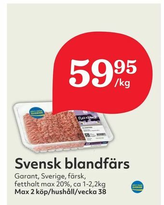 Hemköp Svensk blandfärs erbjuda