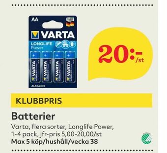 Hemköp Batterier erbjuda