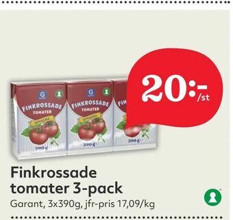 Hemköp Finkrossade tomater 3-pack erbjuda