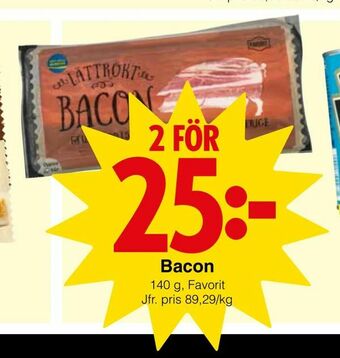Matöppet Bacon erbjuda