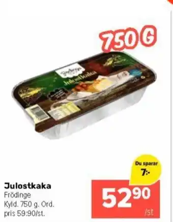 Julostkaka Frödinge