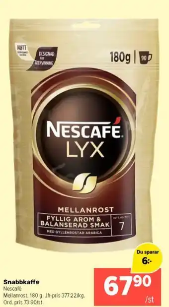 Snabbkaffe Nescafé