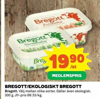 Coop Konsum Bregott/ekologiskt bregott erbjuda