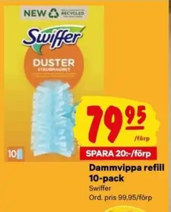City Gross Swiffer Dammvippa refill 10-pack erbjuda