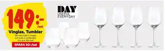 City Gross Vinglas, Tumbler 4x50cl, 4x36cl erbjuda