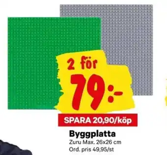 City Gross Zuru Max Byggplatta 26x26cm erbjuda