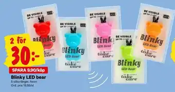 City Gross Blinky LED bear erbjuda