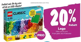 City Gross 20% Rabatt Lego erbjuda