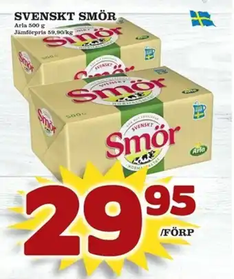 Matdax Arla Svenskt Smör 500g erbjuda
