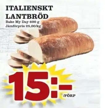 Matdax Bake My Day Italienskt Lantbröd 600g erbjuda