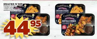 Matdax GuldFågeln Snacks N'Dip 400-500g erbjuda
