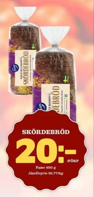Matdax Fazer Skördebröd 650g erbjuda