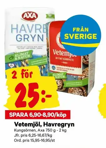 City Gross Vetemjöl, Havregryn erbjuda