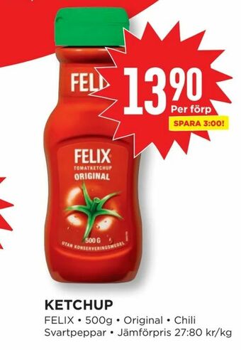 Willys Ketchup erbjuda