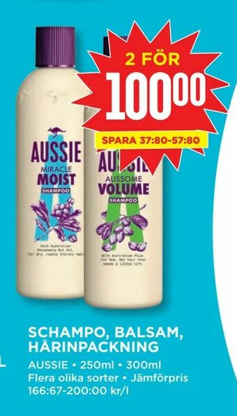 Willys Schampo, balsam, hårinpackning erbjuda