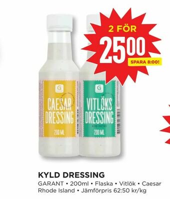 Willys Kyld dressing erbjuda