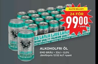 Willys Alkoholfri öl erbjuda