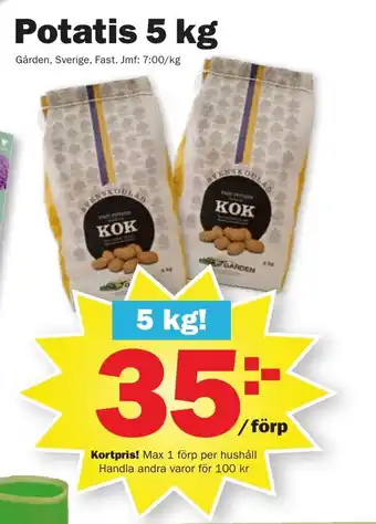 Pekås Potatis 5 kg erbjuda
