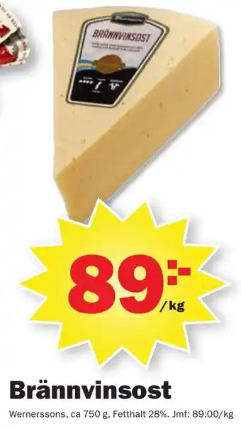 Pekås Brännvinsost erbjuda