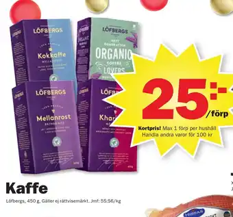 Pekås Kaffe erbjuda