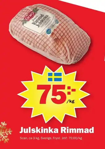 Pekås Julskinka Rimmad erbjuda