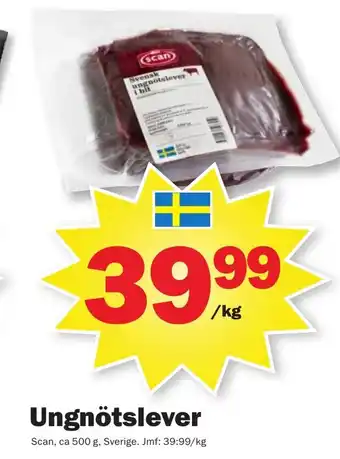 Pekås Ungnötslever erbjuda