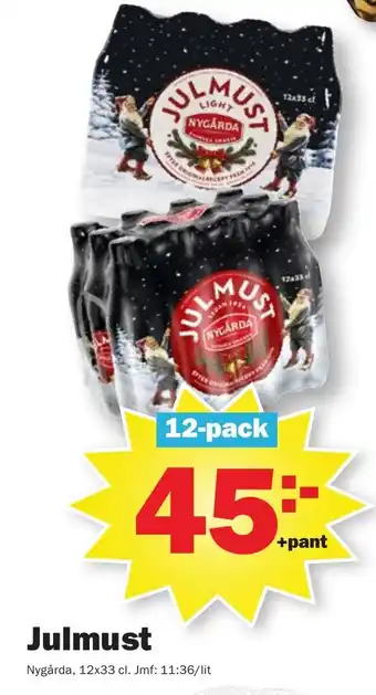 Pekås Julmust erbjuda