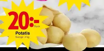 Matöppet Potatis erbjuda
