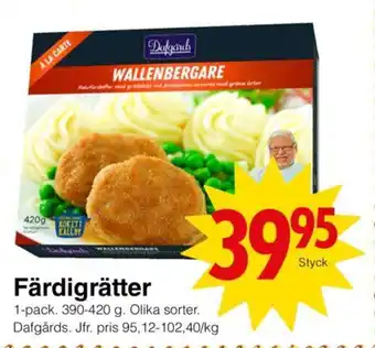 Matöppet Färdigrätter erbjuda