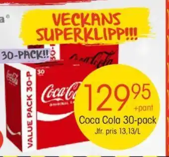 EKO Coca Cola 30-pack erbjuda