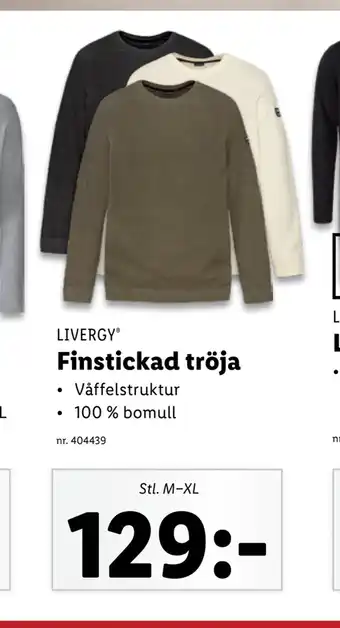 Lidl Finstickad tröja erbjuda