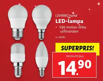 Lidl Led-lampa erbjuda