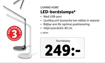 Lidl Led-bordslampa erbjuda