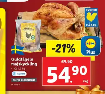Lidl Guldfågeln majskyckling erbjuda