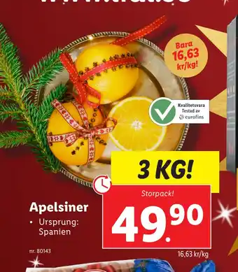 Lidl Apelsiner erbjuda