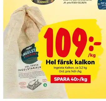 City Gross Hel färsk kalkon erbjuda