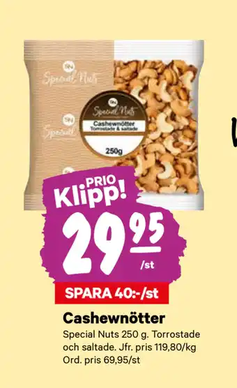City Gross Cashewnötter erbjuda