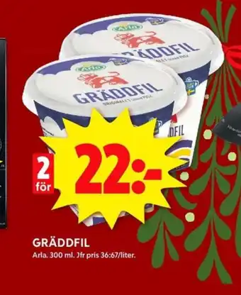 ICA Kvantum Arla gräddfil erbjuda