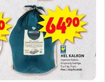 ICA Kvantum Ingelsta kalkon erbjuda