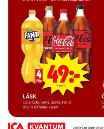 ICA Kvantum Fanta läskedryck erbjuda